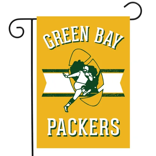 Retro Green Bay Packers Garden Flag football Double-Sided 12.5" x 18" Briarwood Lane