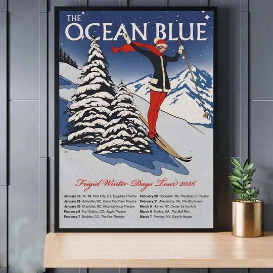 Discover The Ocean Blue Poster 2026 Frigid Winter Days Tour