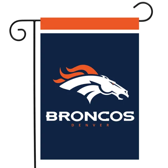 Denver Broncos Garden Flag football  12.5" x 18" Briarwood Lane