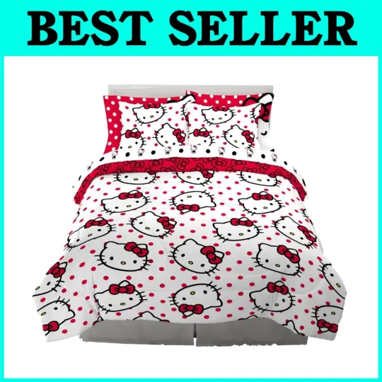 Discover Reversible Hello Kitty Comforter Set - 7 Piece