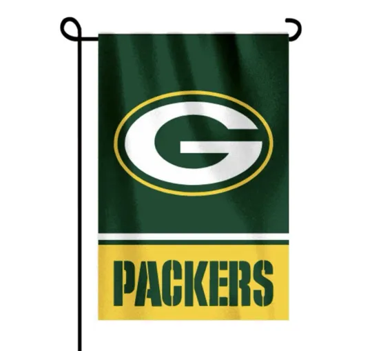 Green Bay Packers Garden Flag Double Sided 12x18 Yard Hanging Flag football