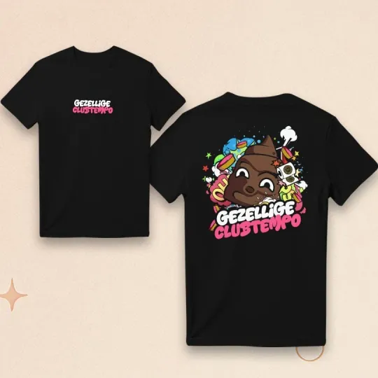 Discover Gezellige Clubtempo Two Sided Unisex T-Shirt