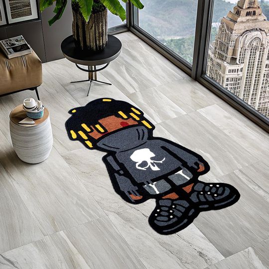 Discover Rapper Rug, Music Rug, Juice Wrld 999 Rug, Classic Car Shaped Rug