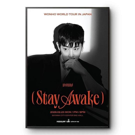 Discover Wonho 2026 World Tour in Japan Stay Awake Poster
