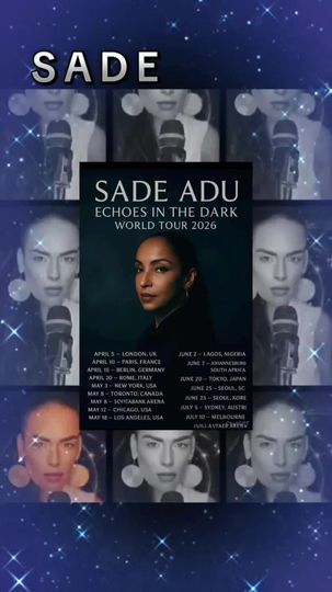 Discover NEW!! SADE Tour 2026 Poster