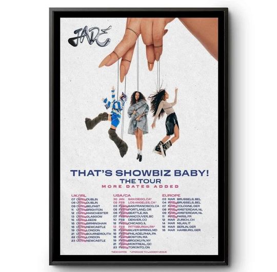 Discover JADE That's Showbiz Baby The Tour 2025-2026 Poster