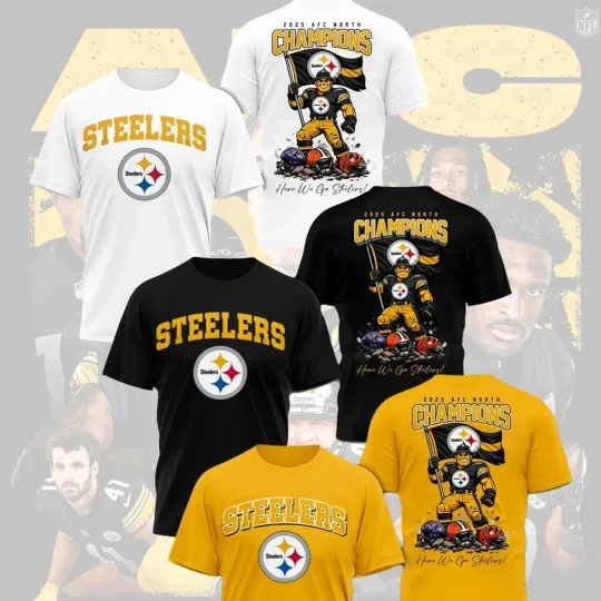 Discover Pittsburgh Steeler 2025 North Division Champions Unisex Gifts For Fans