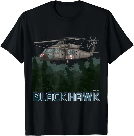 Discover Black Hawk Helicopter Military Armed Forces Novelty Gift T-Shirt