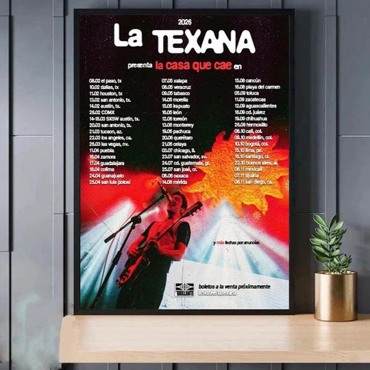 Discover La Texana New Tour 2026 Poster