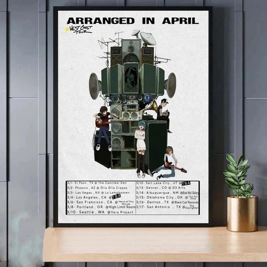 Discover Arranged In April West Coast Tour 2026 Poster