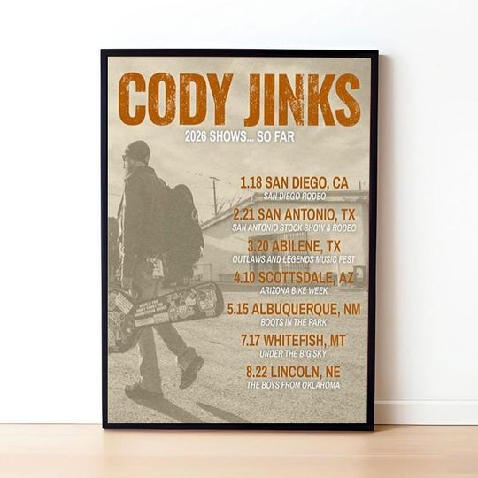 Discover Cody Jinks Tour 2026 Poster