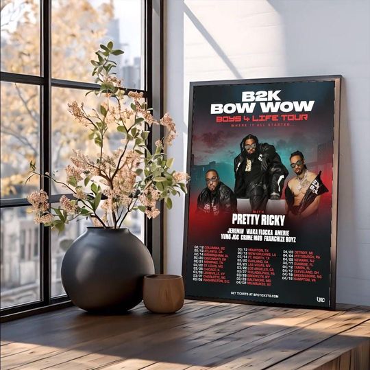 Discover boys 4 life tour inspired poster 2026 music fan art print