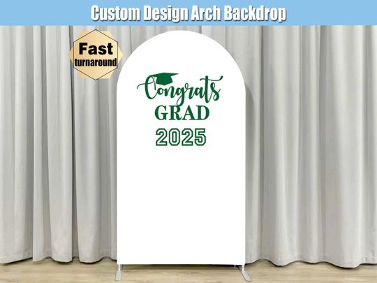 Discover Green Graduation Arch Backdrop Cover Mastered it Class of 2025 Stand Graduate Congrats Party