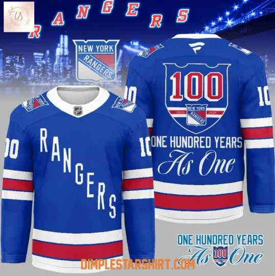 Discover New York Ranger 100Th Anniversary Hockey Jersey