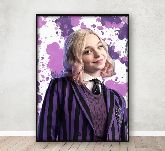 Wednesday Enid Vertical Poster A4 Frame - Netflix TV Show Premium Matte Print