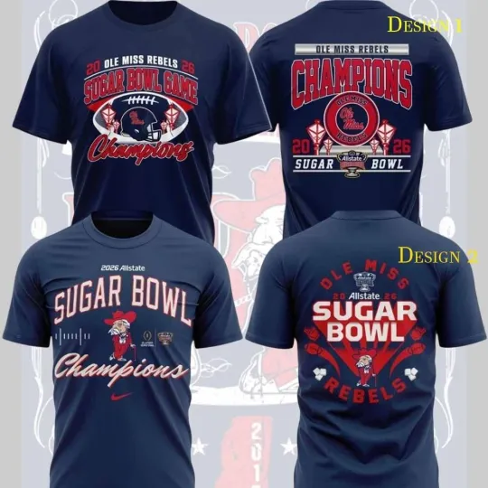 Ole Miss Team Football 2026 Sugar Bowl Champions Unisex Gift For Fans