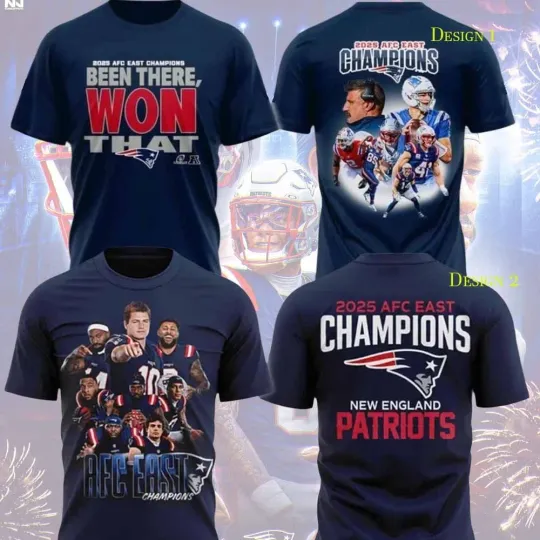 Discover New England Patriot 2025 AFC East Division Champions Unisex Gifts For Fans