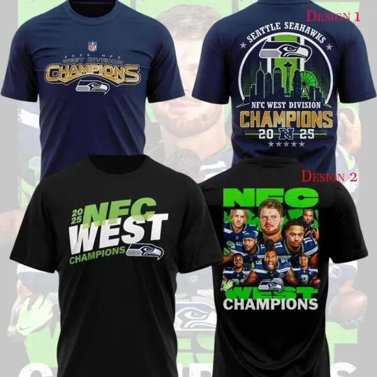 Discover Seattle Seahawks 2025 NFC West Division Champions Unisex Gifts For Fans
