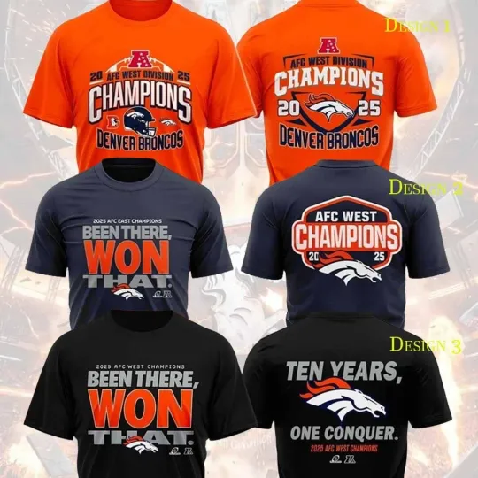 Denver Broncos 2025 AFC West Division Champions Unisex Gifts For Fans