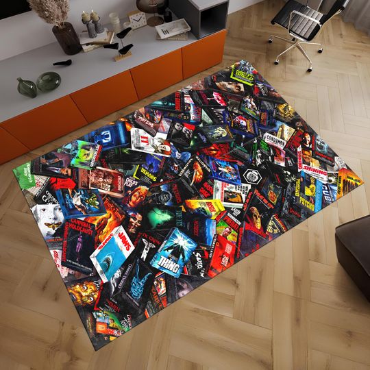 Discover Horror Movie Rug, Movie Rug, Horror Decor, Boys Room Rug, Gifts for her