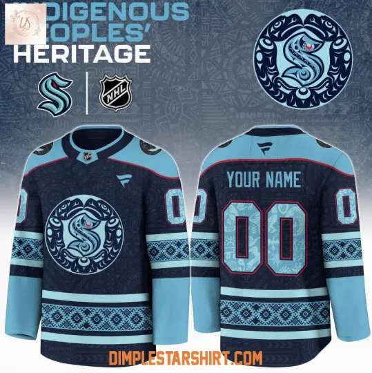 Discover Personalized Seattle Kra*ken Indigenous Peoples Heritage Hockey Jersey