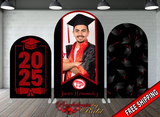 Graduation Arched Backdrop Cover for Class of 2026
