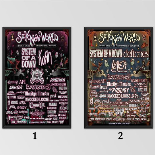 Discover SICK NEW WORLD 2026 Poster