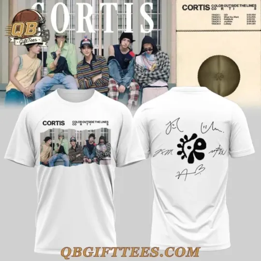 Discover CORTIS COLOR OUTSIDE THE LINES Special Edition T-Shirt 2D