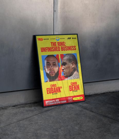 Discover Chris Eubank Jr vs. Conor Benn 2 2026 London Tottenham Stadium Boxing Fight Poster