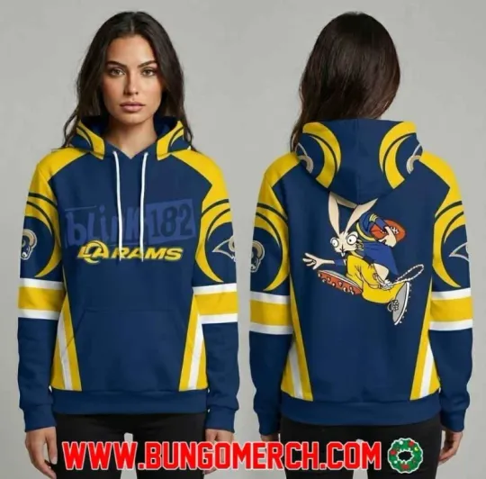 B182 X La Ram Special Collaboration On Dec14 2025 Bunny Artwork 3D Hoodie