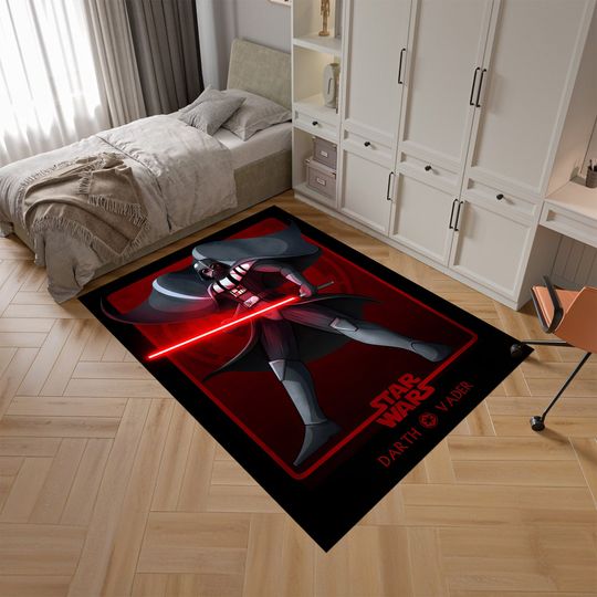 Darth Vader Rug, Star Wars Rug, Movie Decor, Kids Room Rug