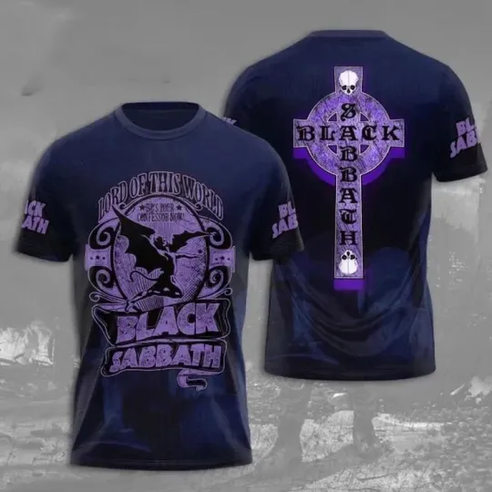 Discover Rare Black Sabbath Cross Music All Over Print 3D T Shirt
