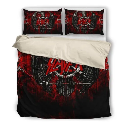 Discover Music Gift Idea For Fans Slayer Full Bedding Duvet Cover Set