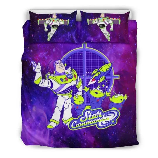 Cartoon Gift Toy Story Buzz Lightyear ver2 Full Bedding Duvet Cover Set
