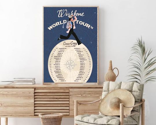 Conan Gray Wishbone World Tour 2026 poster