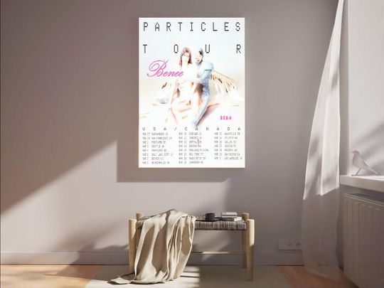 Discover 2026 indie pop tour poster benee inspired artwork