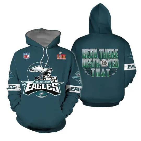 Discover Philadelphia Football Team Eagless Hoodie Lightweight Adults S-5XL