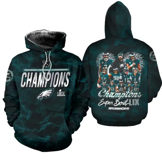 Discover Philadelphia Football Team Eagless Hoodie, Unisex Adults S-5XL