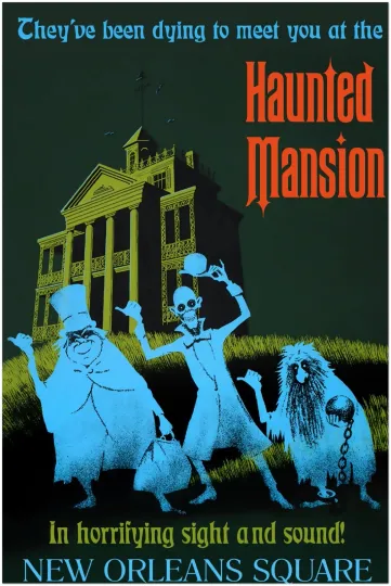 Disney Haunted Mansion Vintage Poster