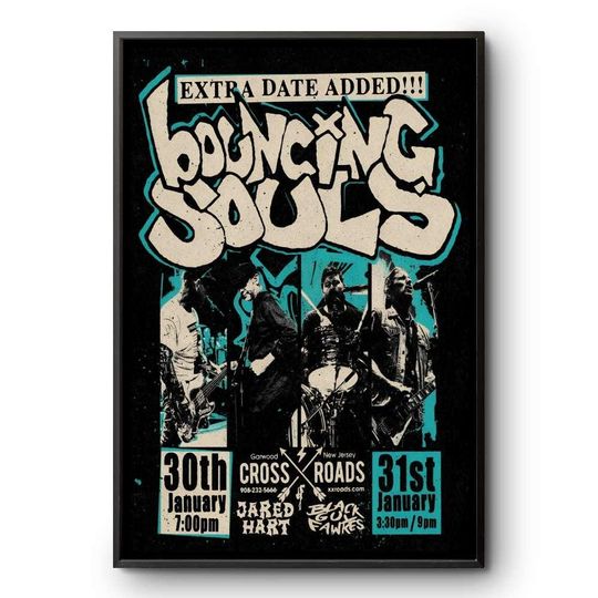 Bouncing Souls Crossroads New Jersey January 2026 Punk Concert Poster