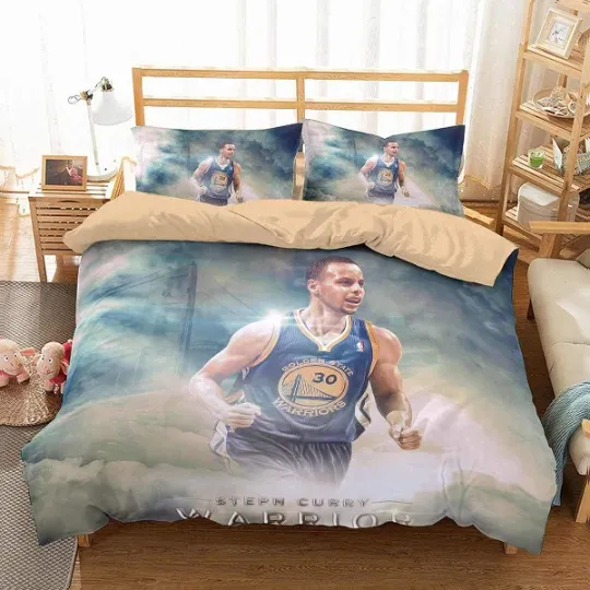Discover Gift Idea For Fans Stephen Curry Basketball Star Bedding Duvet Cover Set