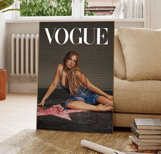 Discover Tate McRae Vogue Cover Poster, Modern Music Print (No Frame)