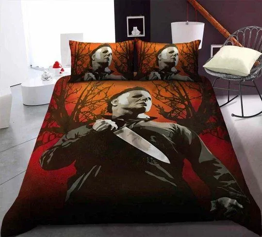 Discover Halloween Gift Michael Myers Duvet Cover Set