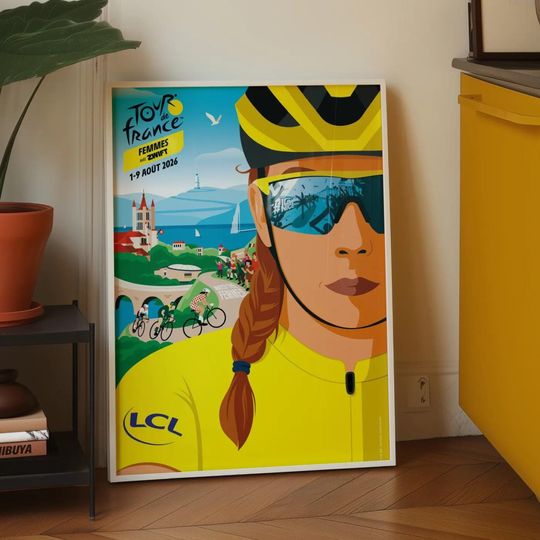 Discover Poster for the Women's Tour de France with Zwift 2026