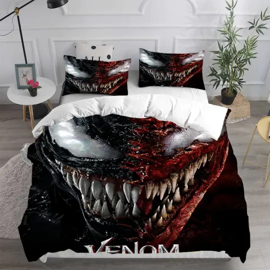 Halloween Gift Idea Venom Bedding Duvet Cover Set