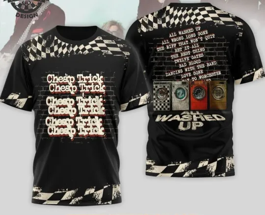 Discover Cheap Trick All Washed Up 3D Giddt family T-Shirt