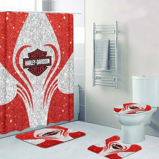 Discover Haarleyy Daviidso'n Legendary v5 New Style Shower Curtain or Bathroom Sets.