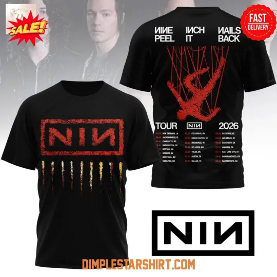 Discover Nine Inch Nails Tour 2026 With Tour Dates T-Shirt
