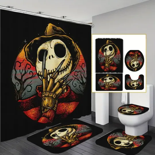 Discover Christmas Nightmare Home Decor Shower Curtain or Bathroom Sets.