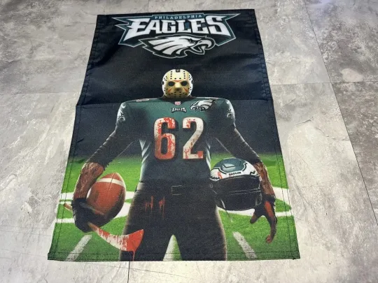 Discover PHILADELPHIA Eagles Jason Voorhees Sided 11.5" X 17.5" GARDEN FLAG / YARD Flag